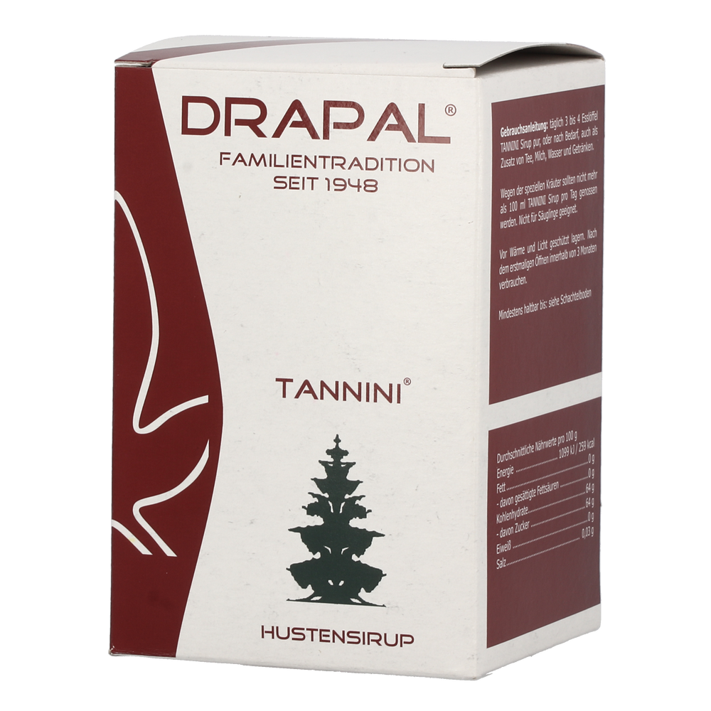 DRAPAL® Tannini Hustensirup Glas mit Faltschachtel - 450 Gramm