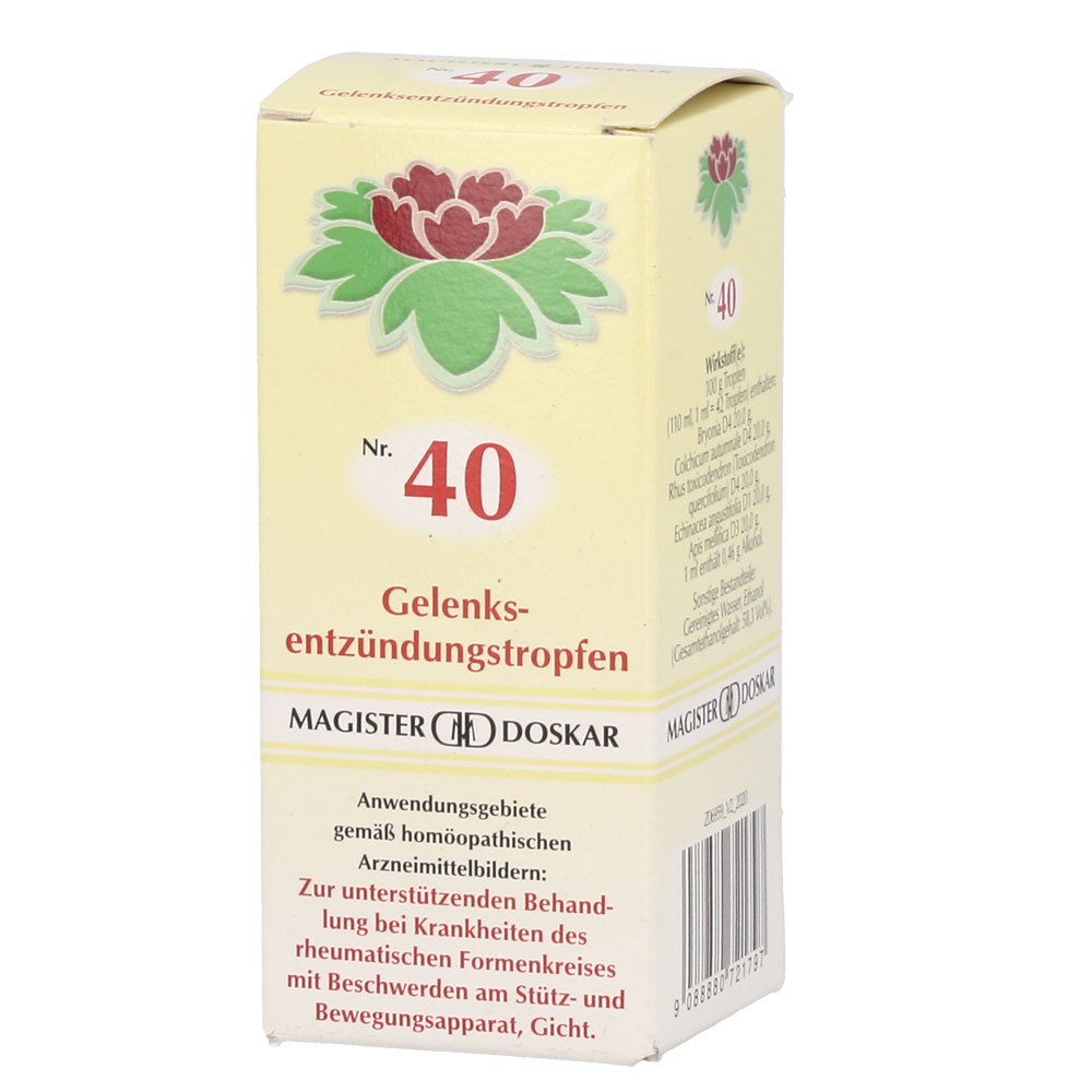 Doskar Tropfen Nr. 40 - Gelenksentzündungstropfen - 50 Milliliter