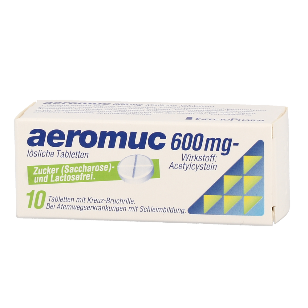 AEROMUC TBL LSL 600MG - 10 Stück