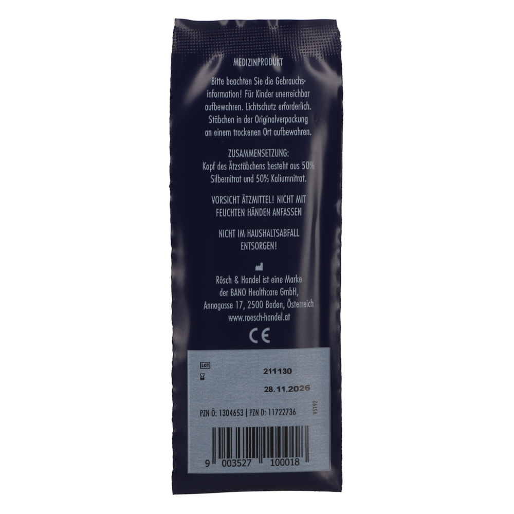 Silbernitrat-Kaliumnitrat Ätzstäbchen elastisch - 10 Stück