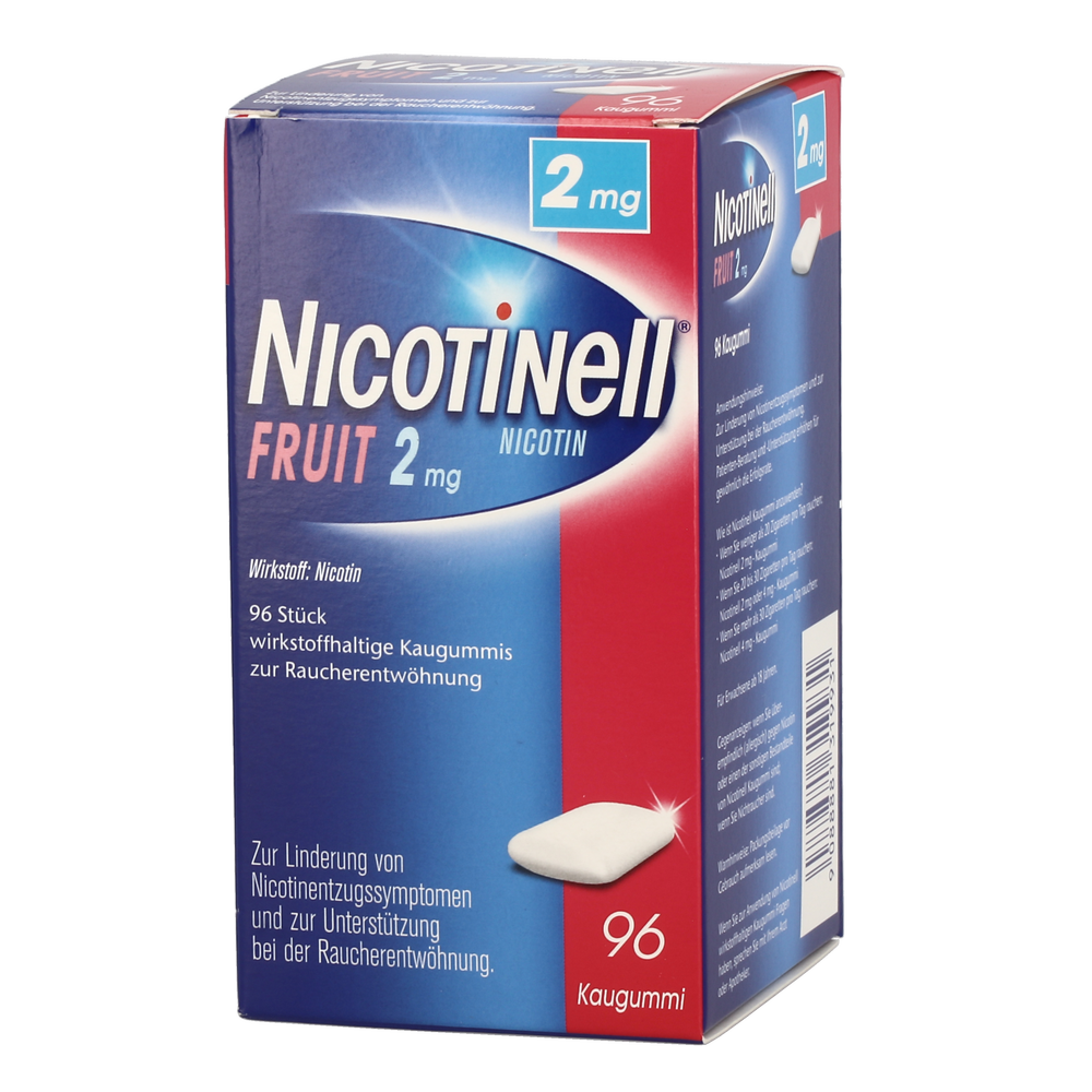 NICOTINELL KAUGU FRUIT 2MG - 96 Stück