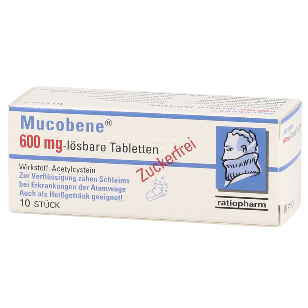 Mucobene® 600 mg lösbare Tabletten - 10 Stück
