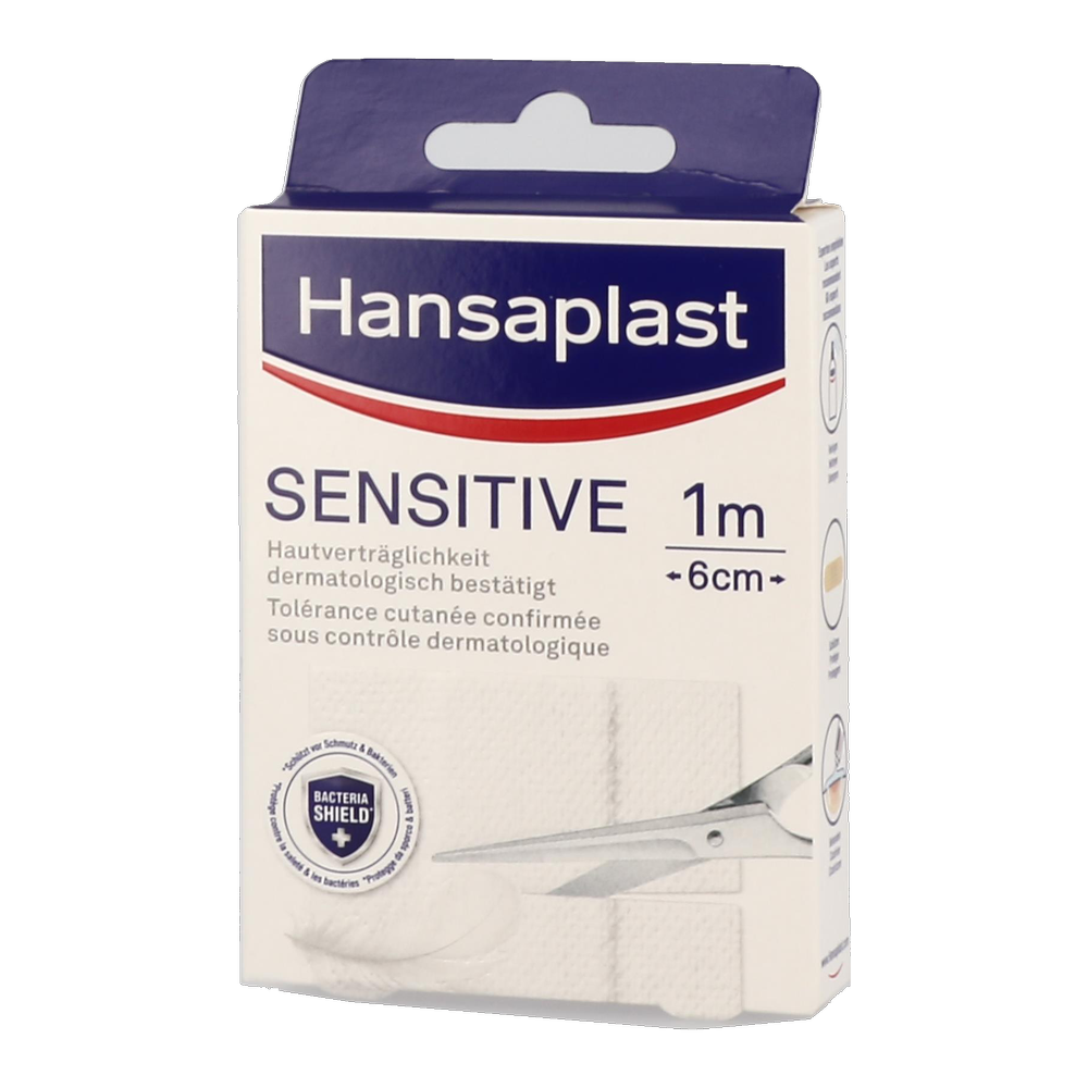 Hansaplast Sensitive 1m x 6cm - 1 Stück