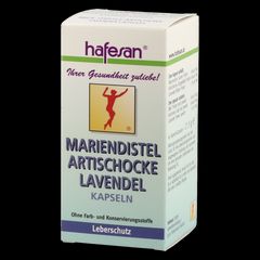 Hafesan Mariendistel Artischocke Lavendel Kapseln - 60 Stück