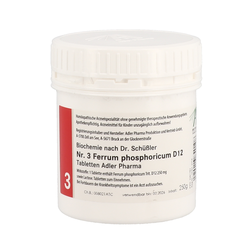 Schüßler Salz Adler Nr. 3 D12 Tabletten - 250 Gramm