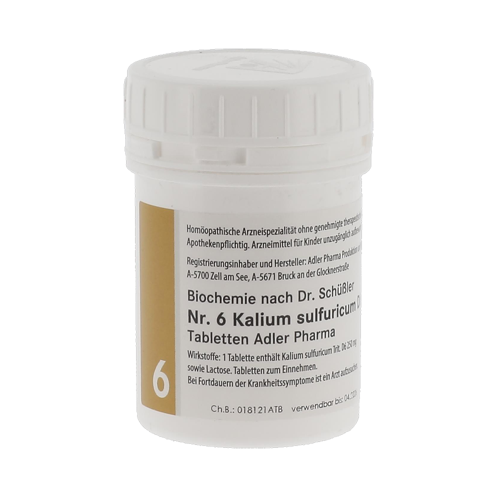 Schüßler Salz Adler Nr. 6 D6 Tabletten - 100 Gramm