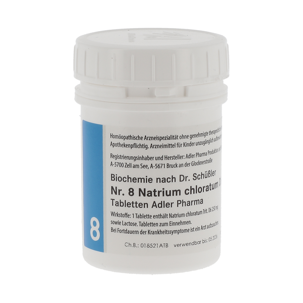 Schüßler Salz Adler Nr. 8 D6 Tabletten - 100 Gramm