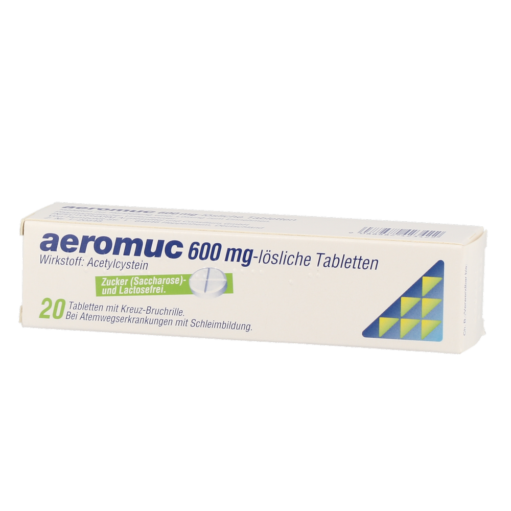 AEROMUC TBL LSL 600MG - 20 Stück