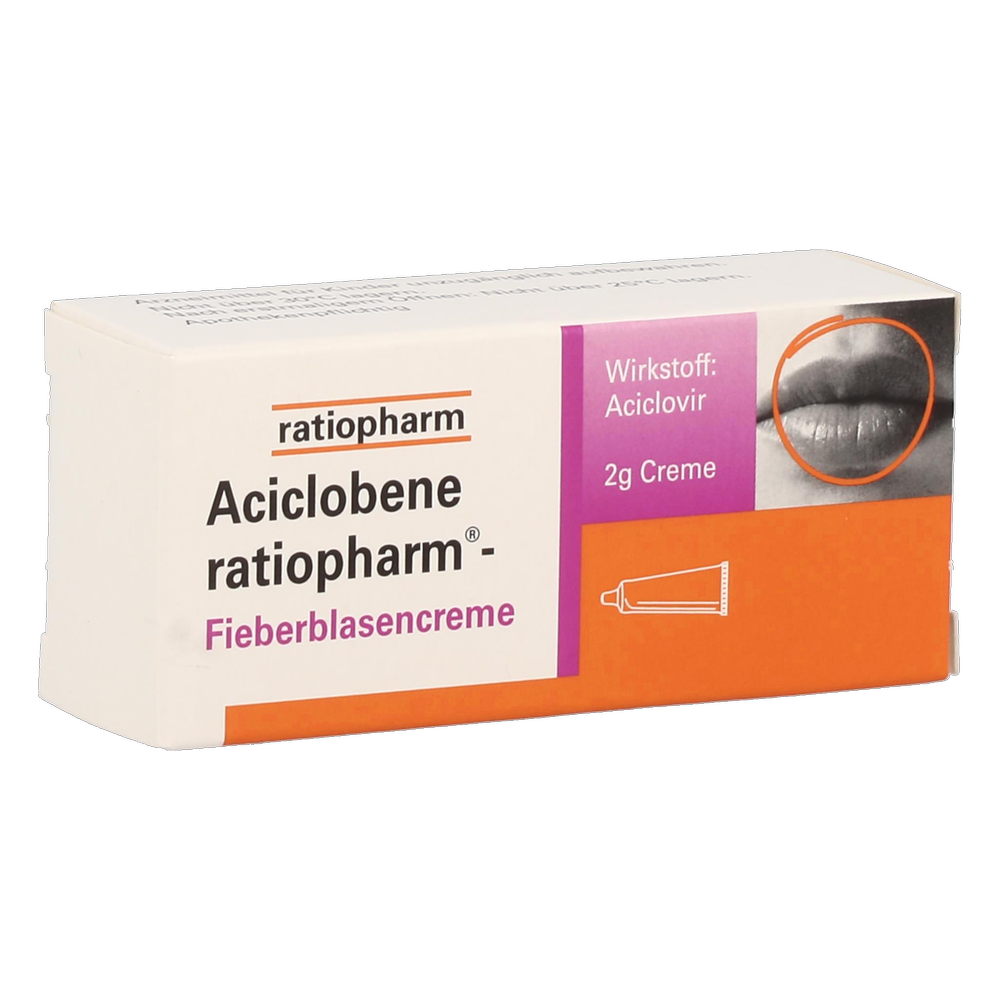Aciclobene ratiopharm Fieberblasencreme - 2 Gramm