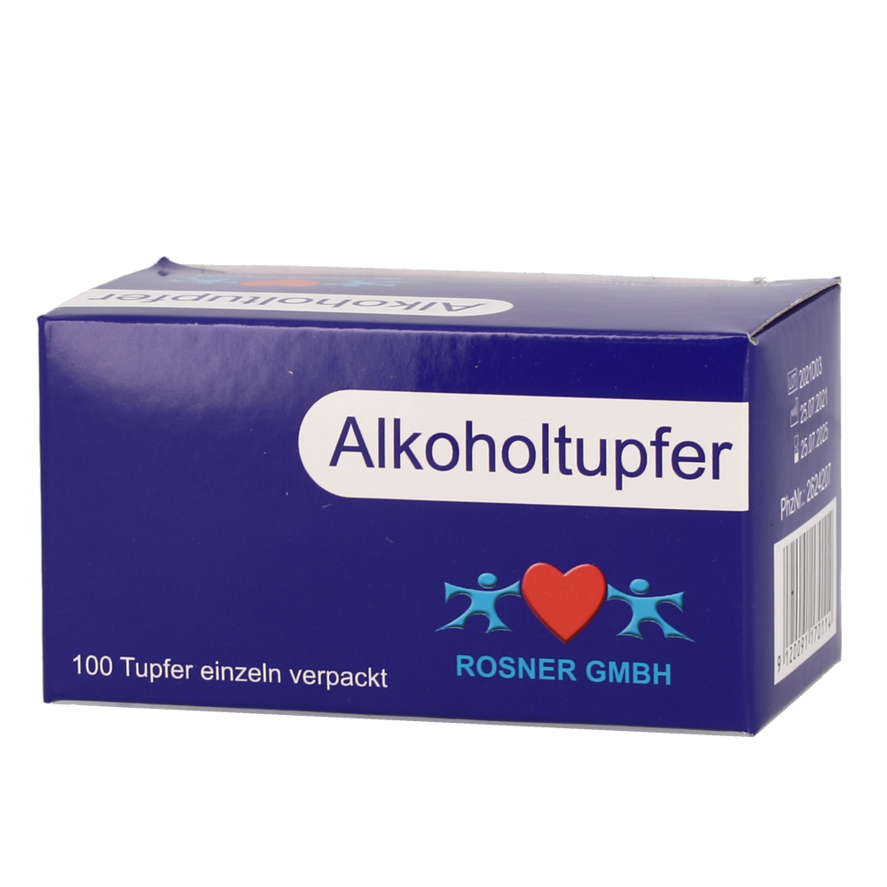 Rosner Alkoholtupfer - 100 Stück