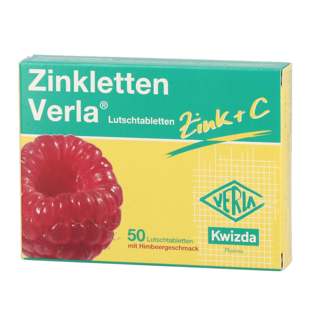 Zinkletten Verla Lutschtabletten Himbeer - 50 Stück