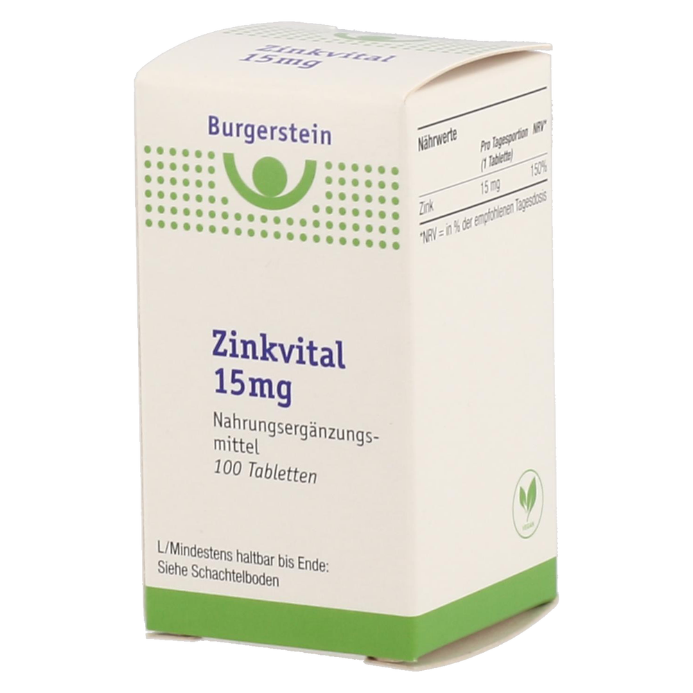BURGERST ZINKVITAL 15MG TBL - 100 Stück