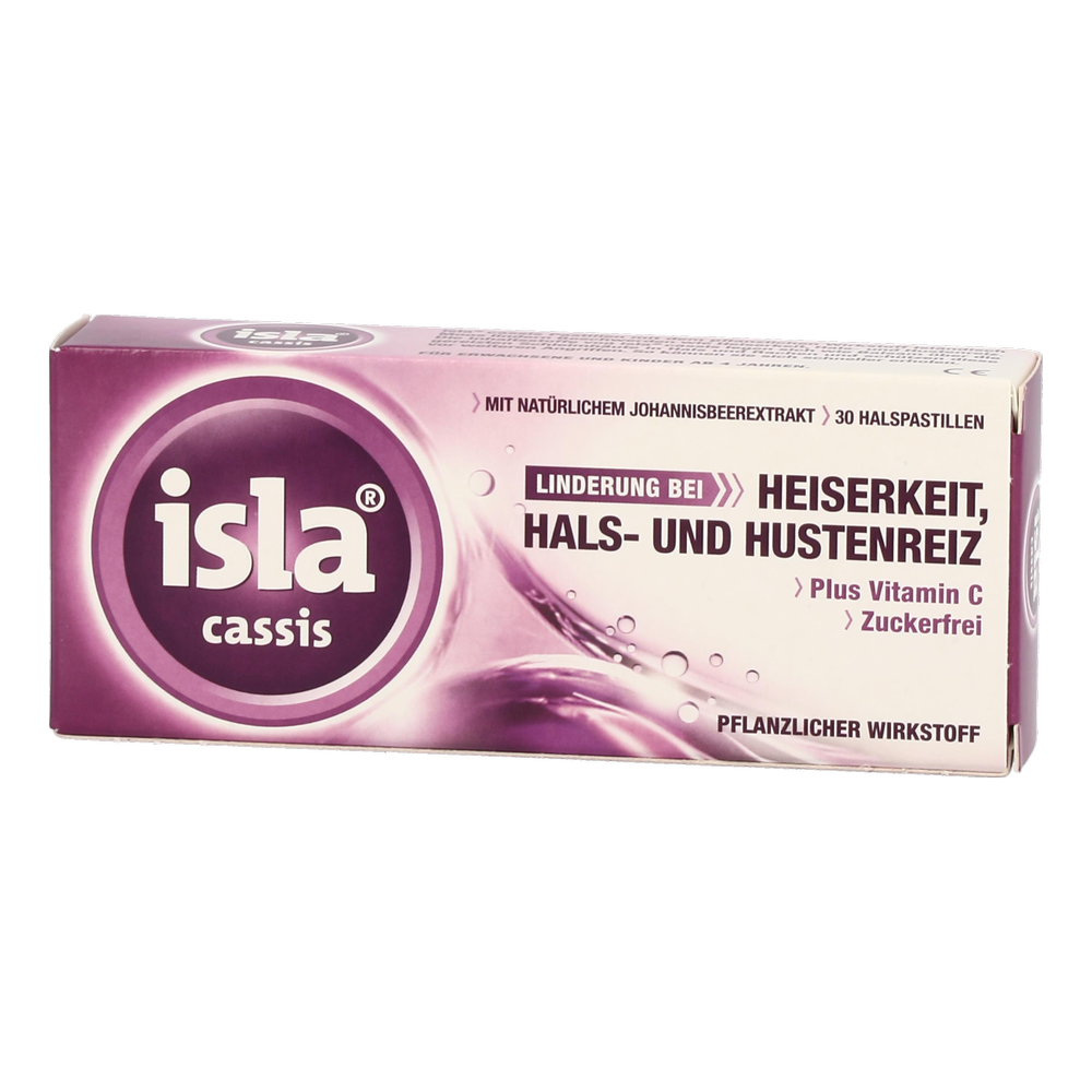 Isla Cassis Halspastillen 30 Stück - 30 Stück