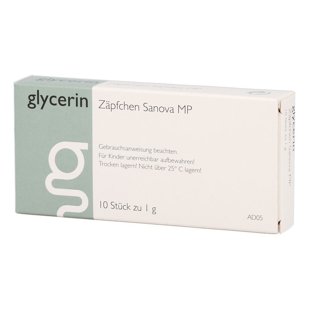 Glycerin Zäpfchen "Sanova" MP 1g - 10 Stück