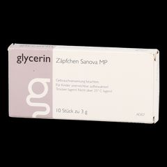 Glycerin Zäpfchen "Sanova" MP 3g - 10 Stück