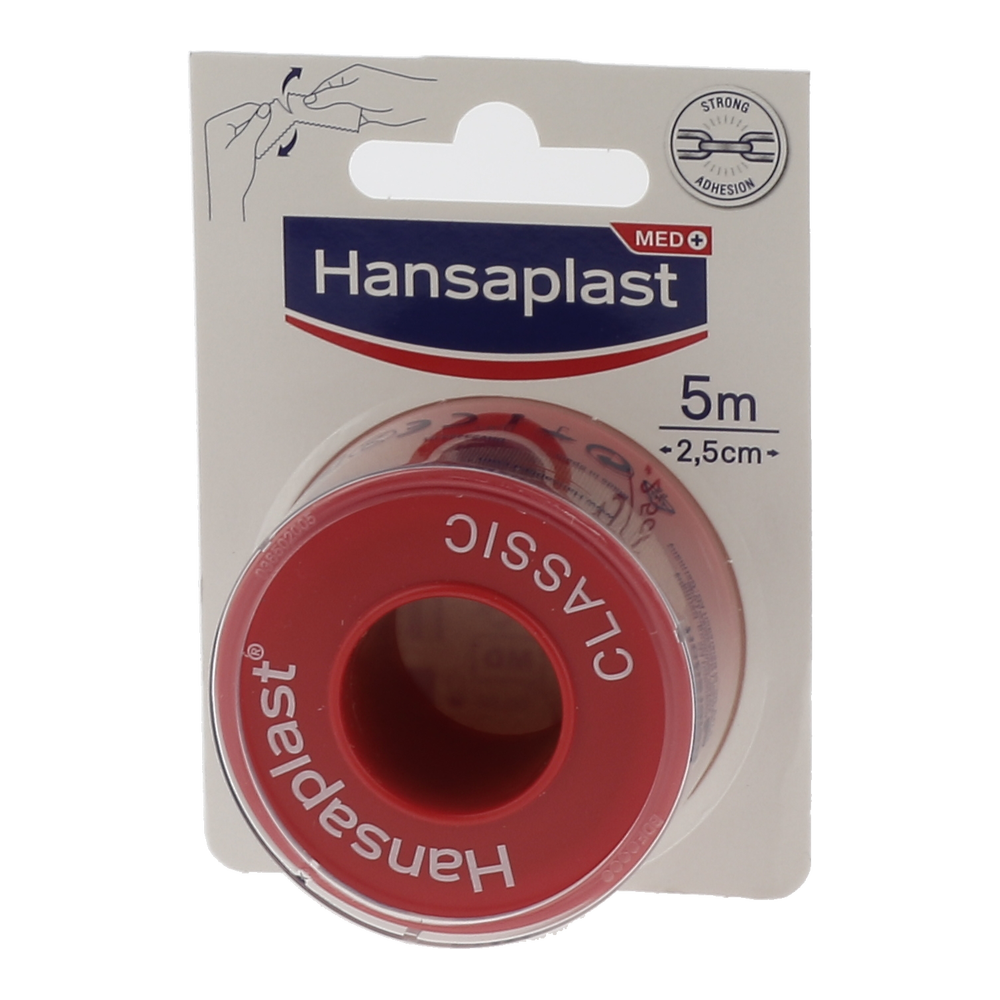Hansaplast med Fixierpflaster classic 2,5cm x 5m - 1 Stück