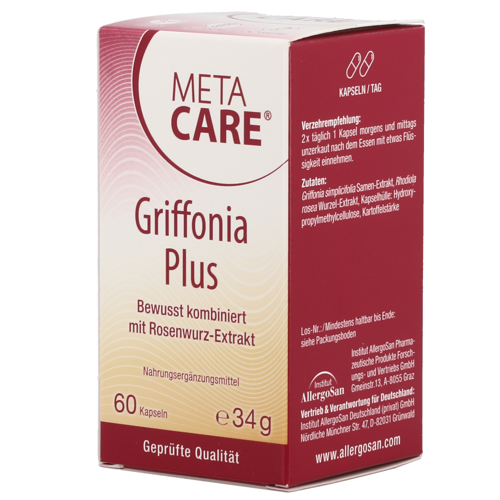META-CARE® Griffonia Plus, 60 Kapseln - 60 Stück