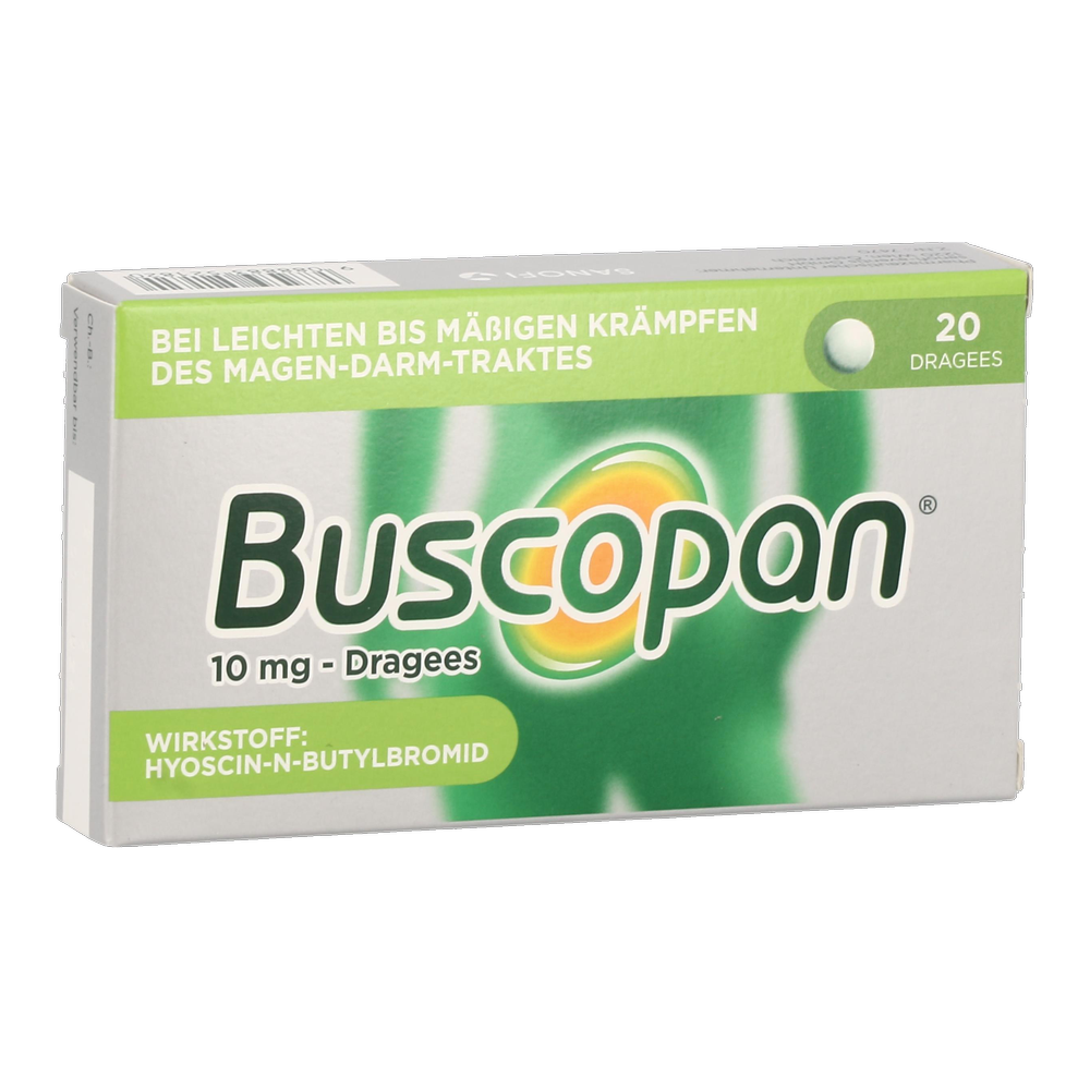 Buscopan® 10 mg – Dragees - 20 Stück