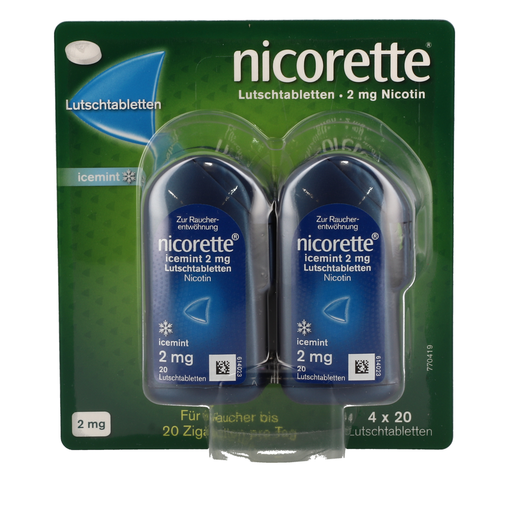 NICORETTE Icemint - Lutschtabletten 2 mg - 80 Stück