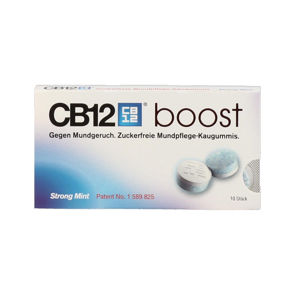 CB12 BOOST GUM Strong Mint - 10 Stück