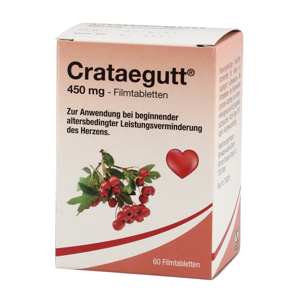 Crataegutt® 450mg - Filmtabletten - 60 Stück