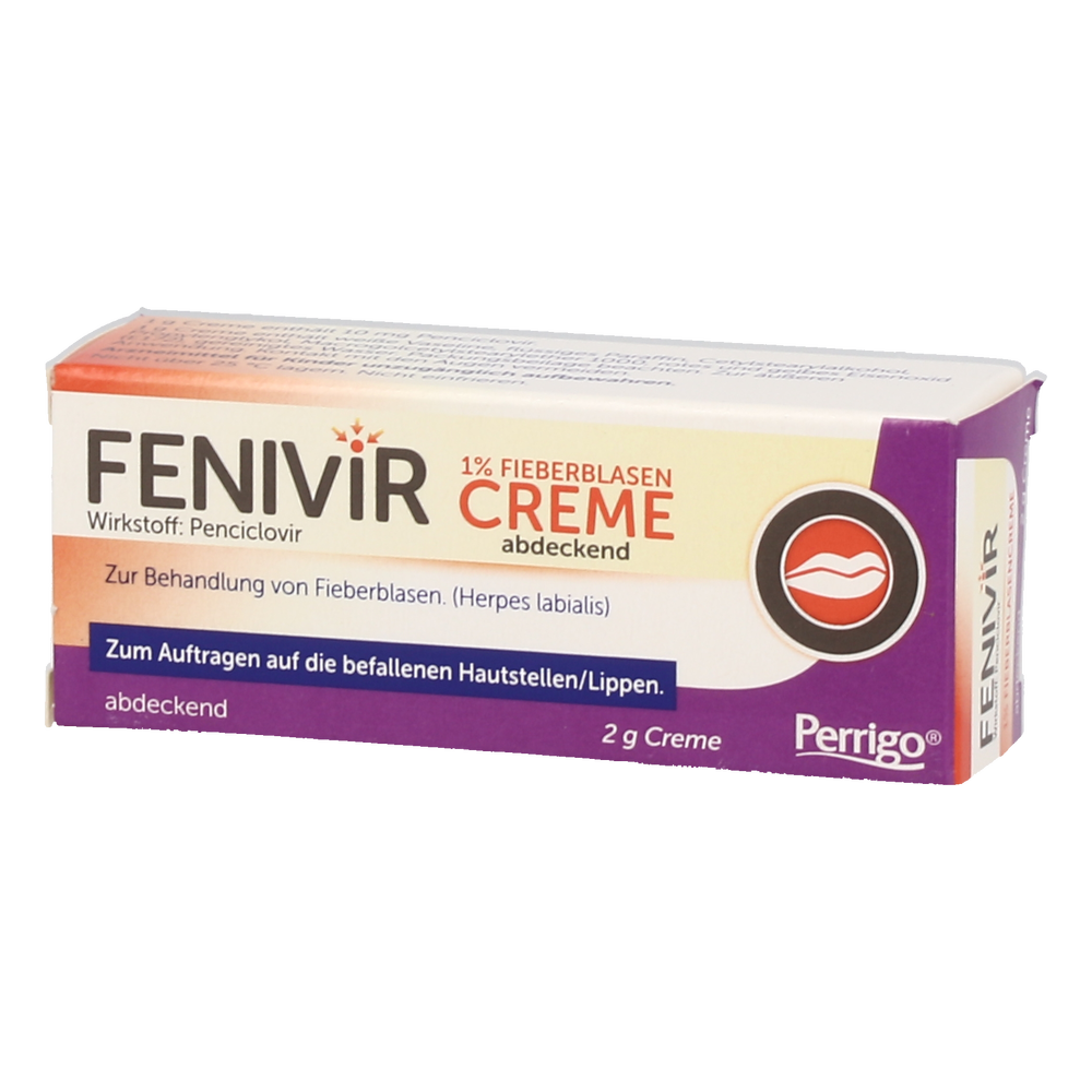 Fenivir 1% Fieberblasencreme abdeckend - 2 Gramm