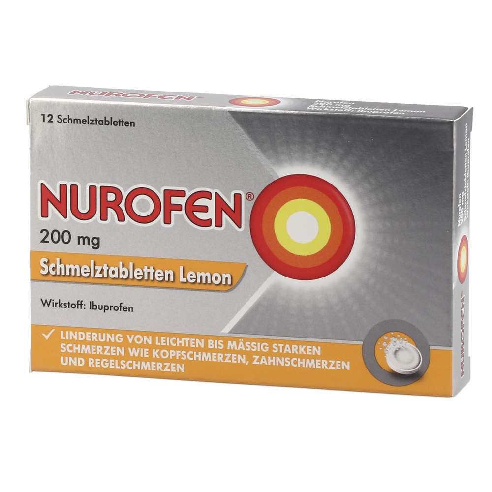 NUROFEN SCHMTBL 200MG LEMON - 12 Stück