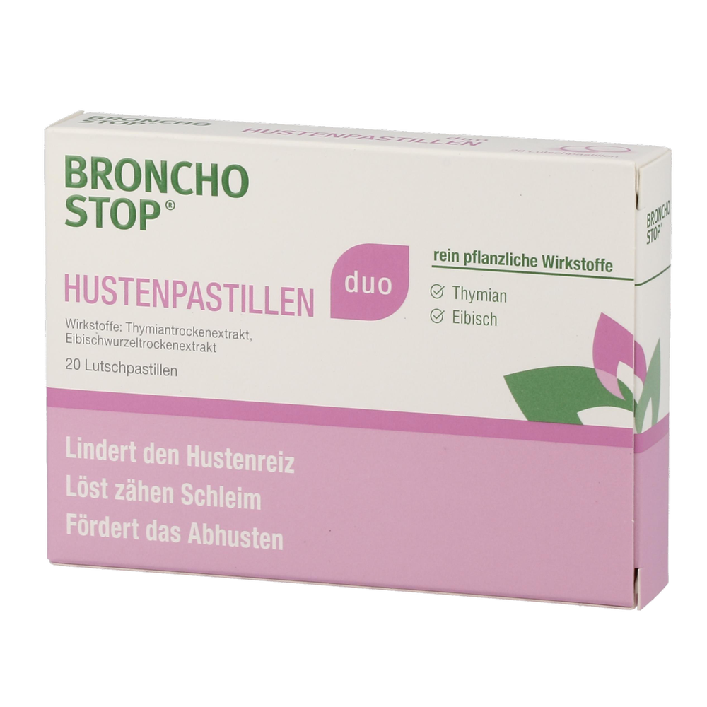 Bronchostop duo Hustenpastillen - 20 Stück