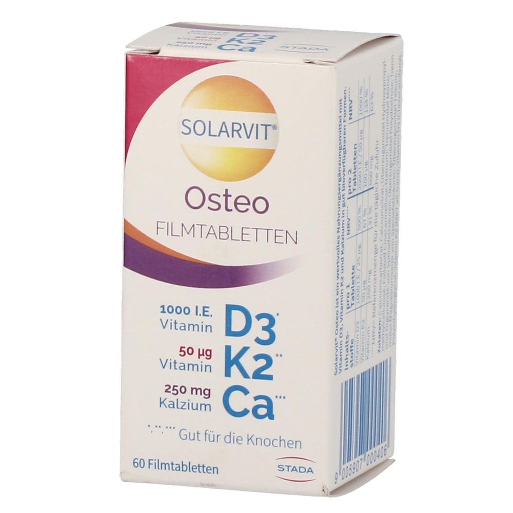 SOLARVIT D3K2 CA OSTEO TBL - 60 Stück