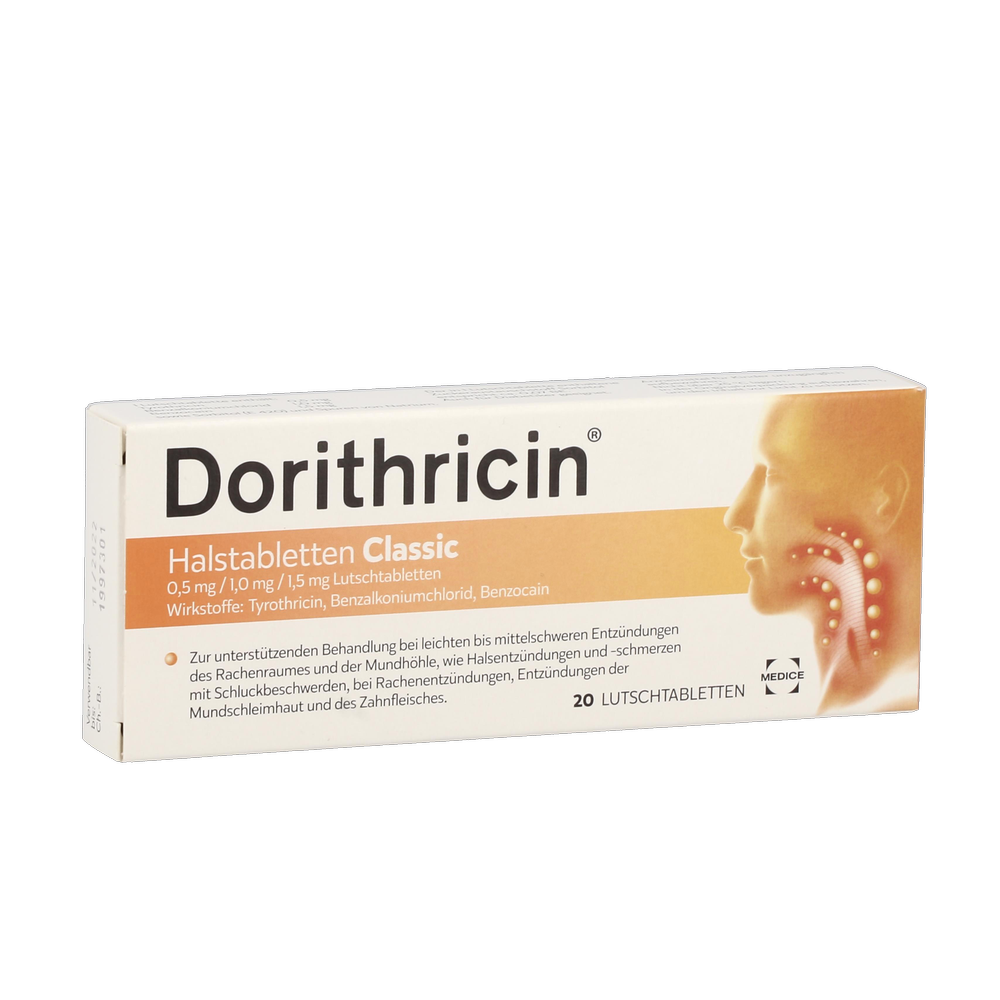 DORITHRICIN HALSTBL CLASSIC - 20 Stück