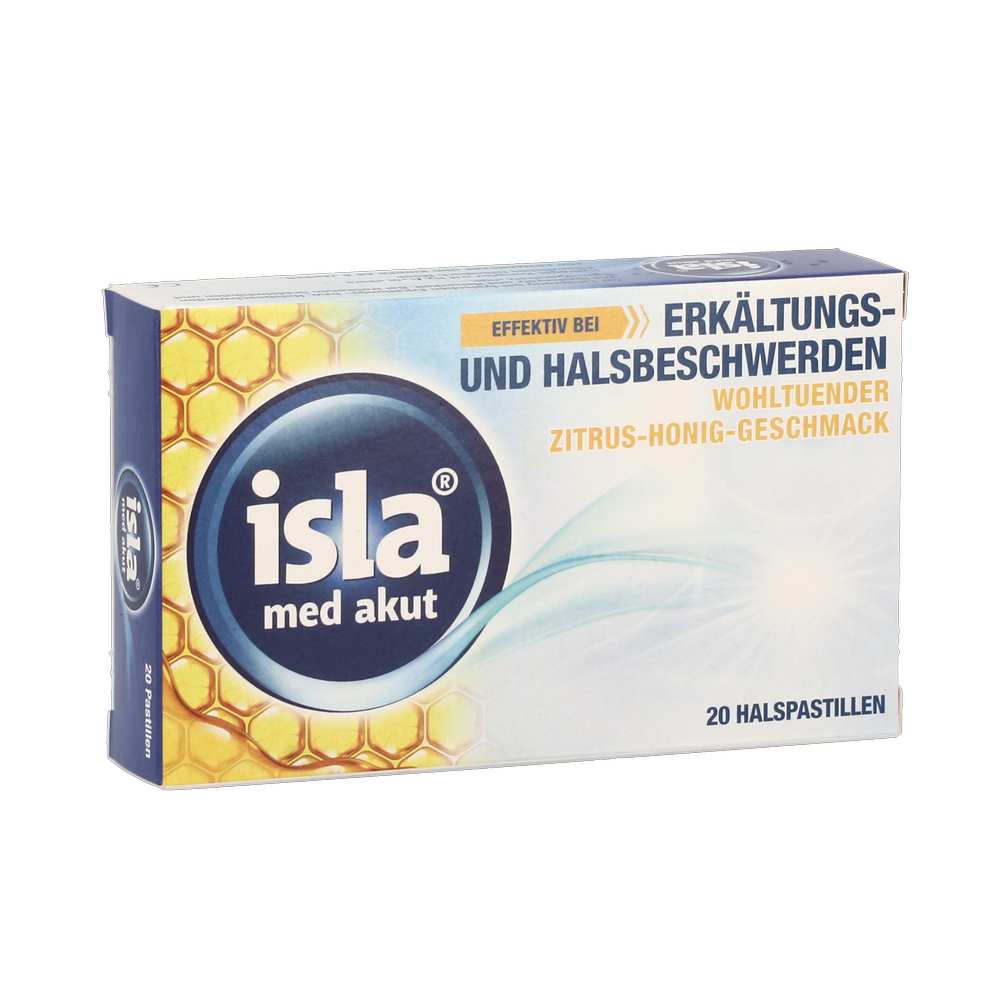 Isla Med Zitrus-Honig Halspastillen 20 Stück - 20 Stück