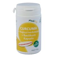 Curcuma + Kapuzinerkresse + Basilikum Kapseln - 60 Stück