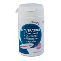 Resveratrol + Curcumin + Quercetin + Vitamine Kapseln - 60 Stück