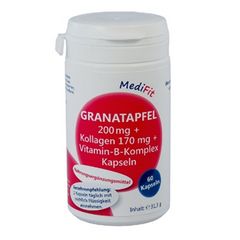 Granatapfel 200 mg + Kollagen + Vitamin-B-Komplex Kapseln - 60 Stück