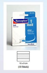 Hansaplast med soft 10cm x 8 cm 10 Stück - 1 Stück