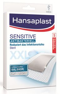 Hansaplast Sensitive MED antibakteriell XXL - 5 Stück