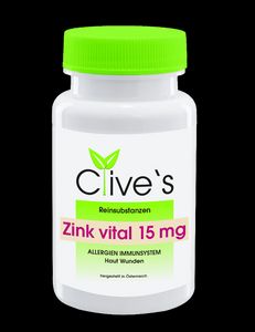 Clive`s Zink vital 15 mg Kapseln - 60 Stück
