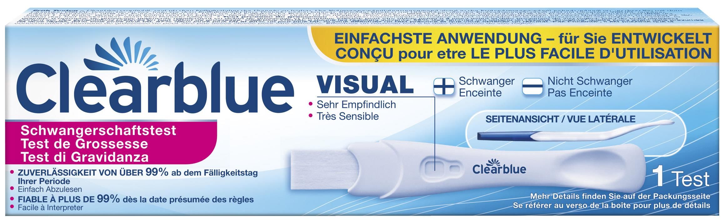 Clearblue visual Schwangerschafts-Frühtest - 1 Stück