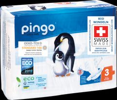 Bio Windeln Midi 4-9kg Pinguin – Pingo Swiss - 44 Stück