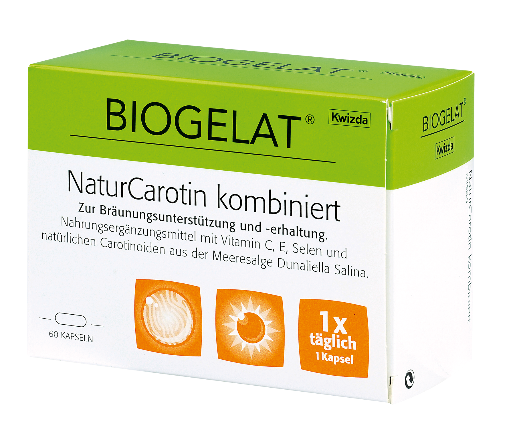 Biogelat Naturcarotin kombiniert - 60 Stück