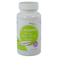 L-Arginin 500 mg + Amla 200 mg Kapseln - 60 Stück