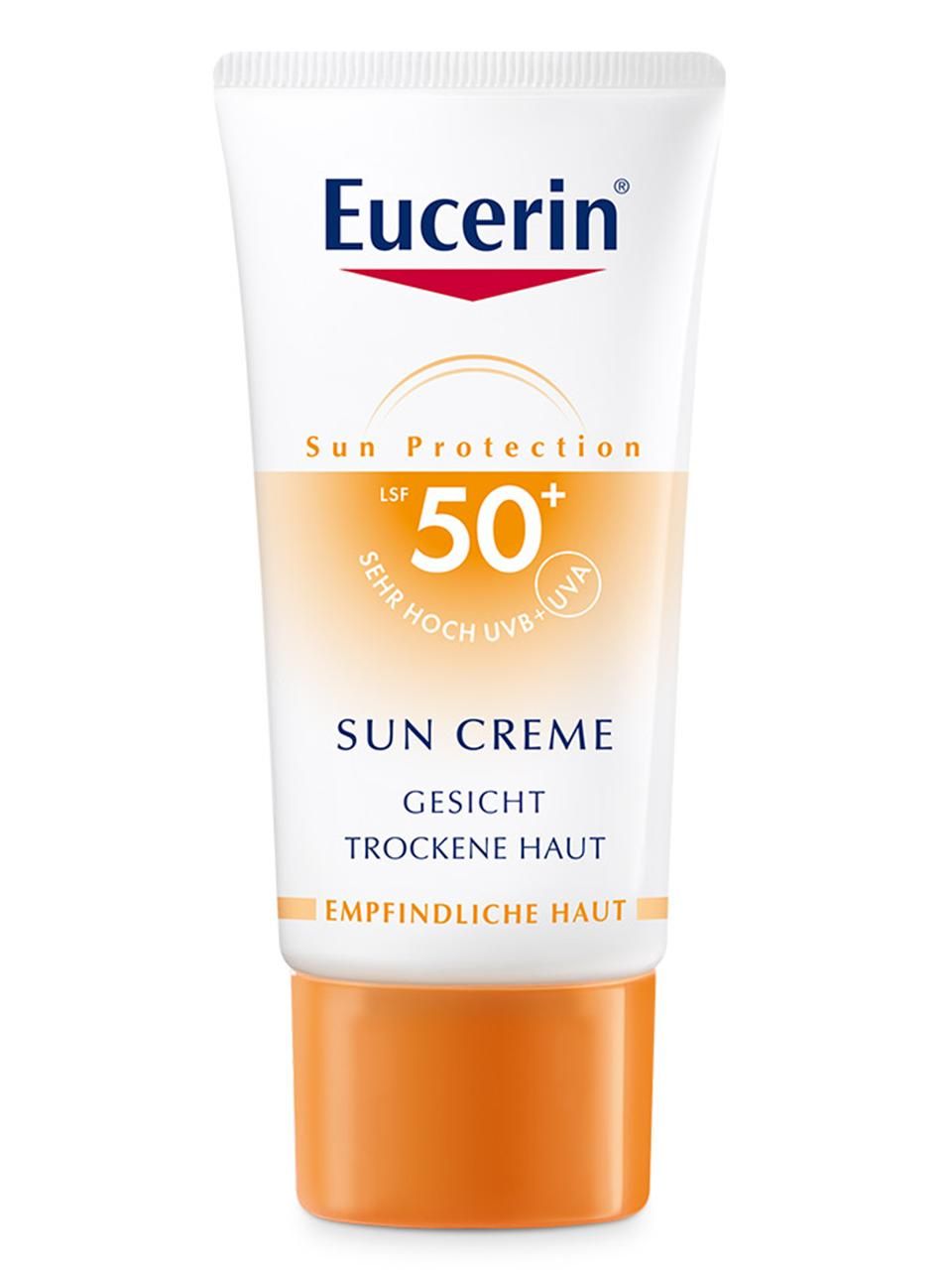 Eucerin SUN CREME LSF 50+ für normale bis trockene Haut - 50 Milliliter