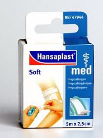 Hansaplast med Fixierpflaster soft 2,5cm x 5m - 1 Stück