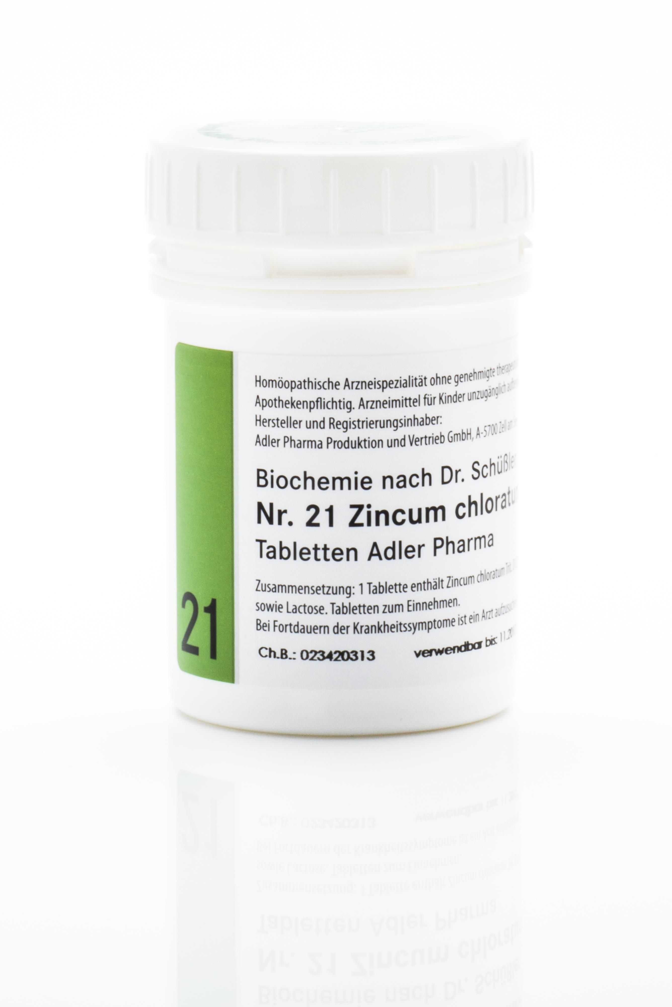 Schüßler Salz Adler Nr. 21 D12 Tabletten - 250 Gramm