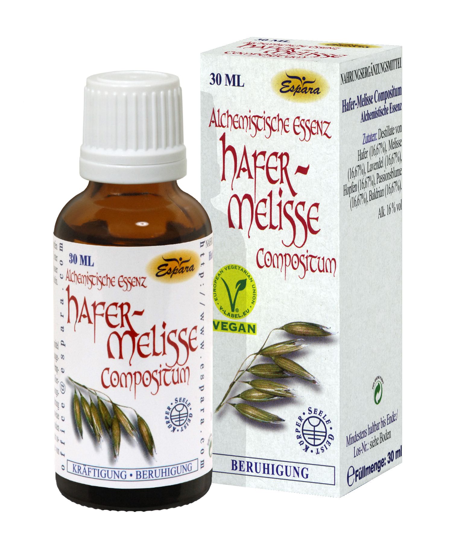 Espara Hafer Melisse Compositum Alchemistische Essenz 30ml - 30 Milliliter