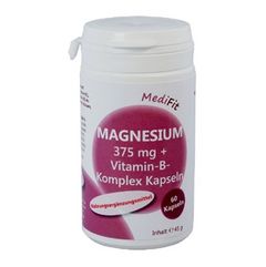 Magnesium 375 mg + Vitamin-B-Komplex Kapseln - 60 Stück