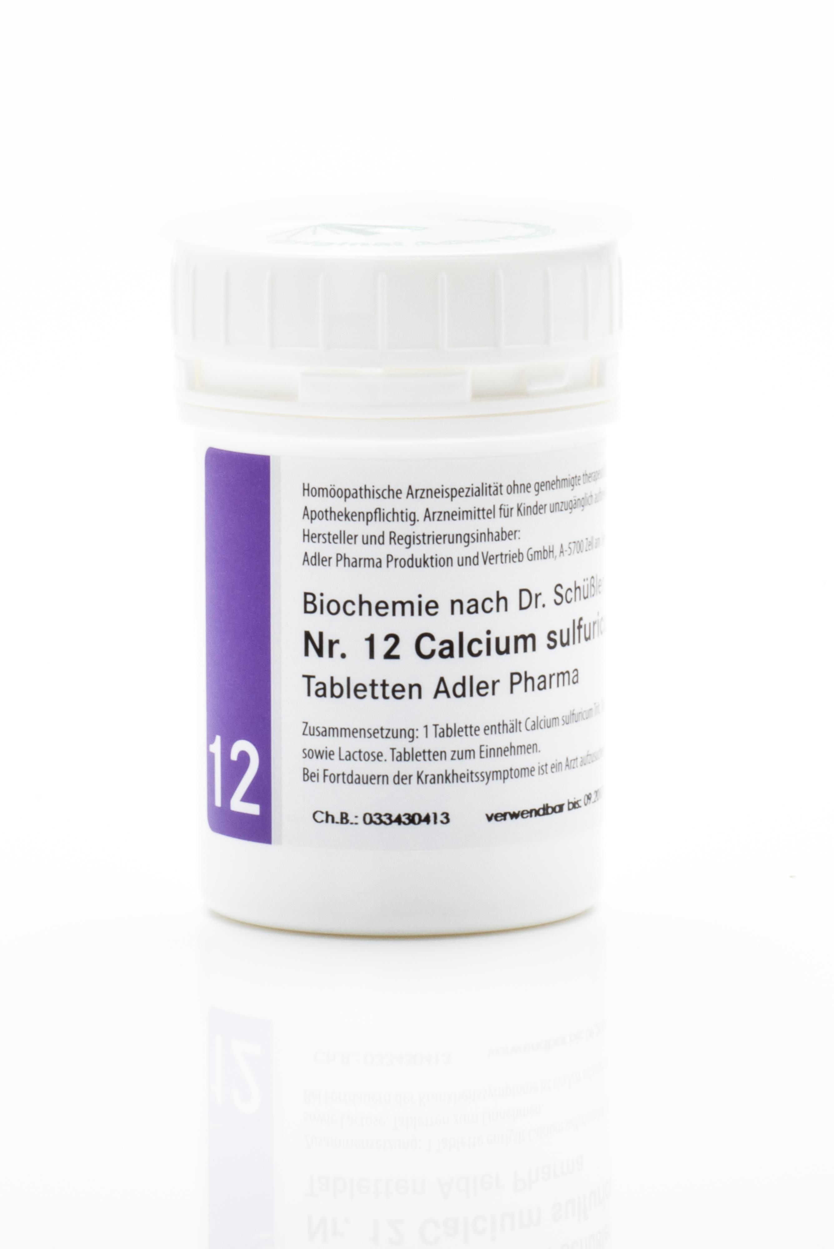 Schüßler Salz Adler Nr. 12 D6 Tabletten - 500 Gramm