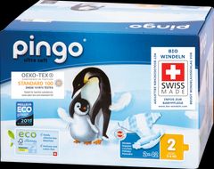 Bio Windeln Mini Jumbo 3-6kg Pinguin – Pingo Swiss - 84 Stück